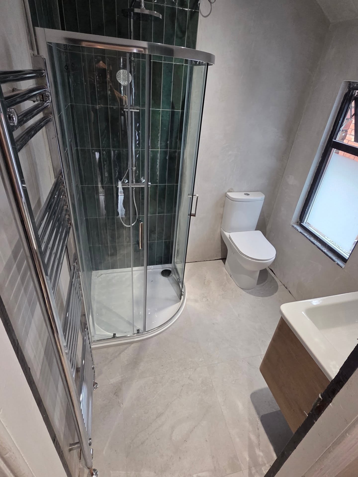 Bathroom rebuild after water damage